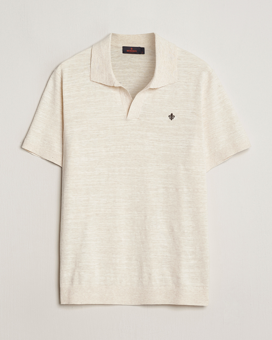 Mies | Pikeet | Morris | Randall Slub Cotton Resort Polo Off White