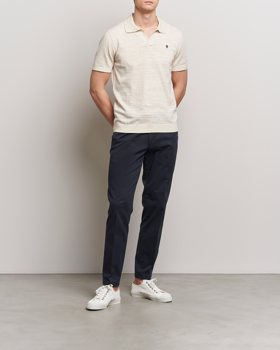 Mies | Pikeet | Morris | Randall Slub Cotton Resort Polo Off White
