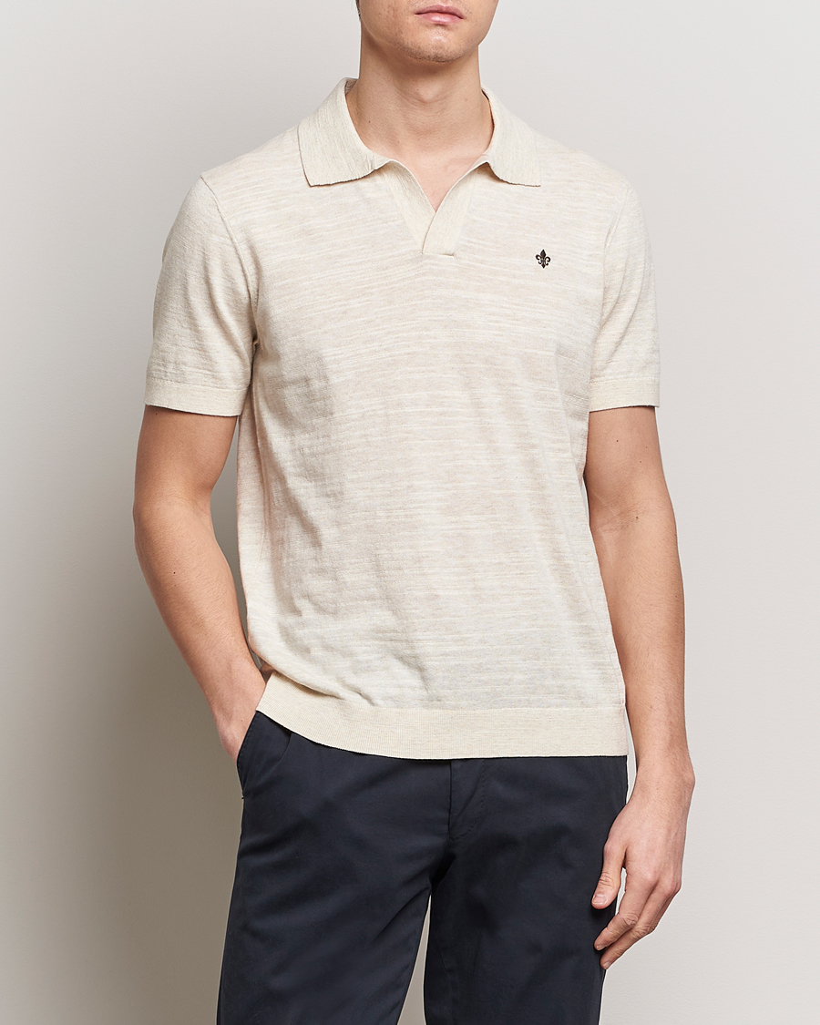 Mies | Pikeet | Morris | Randall Slub Cotton Resort Polo Off White