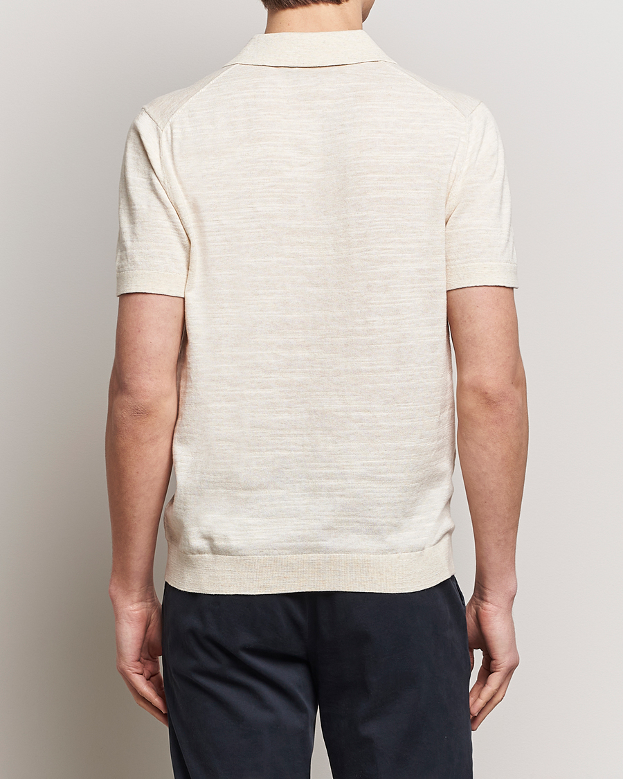 Mies | Pikeet | Morris | Randall Slub Cotton Resort Polo Off White