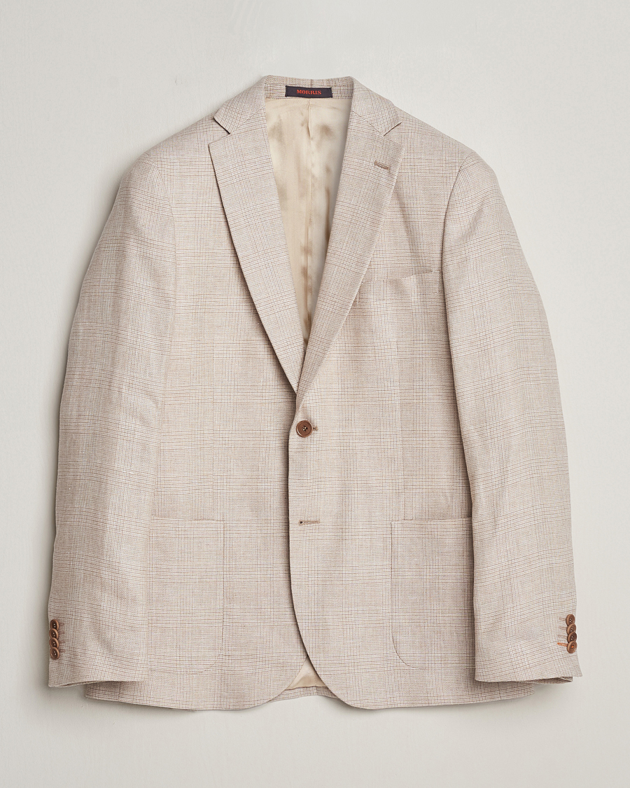 Mies | Pikkutakit | Morris | Archie Cotton Glencheck Blazer Khaki