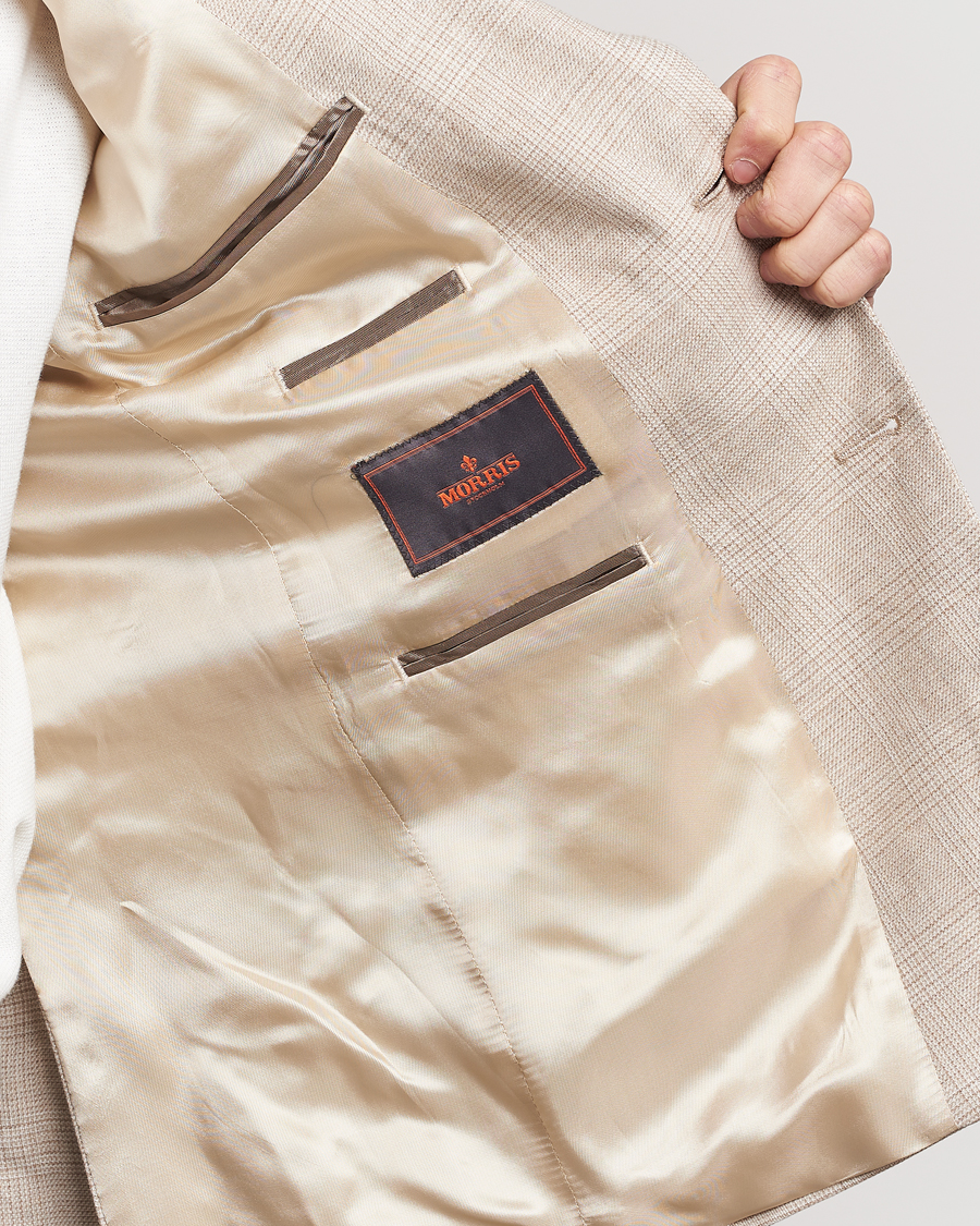 Mies | Pikkutakit | Morris | Archie Cotton Glencheck Blazer Khaki