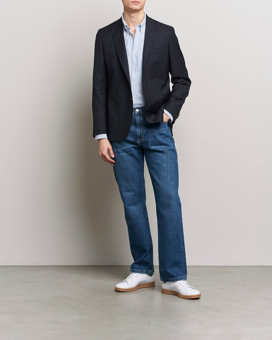 Mies | Pikkutakit | Morris | Archie Navy Light Wool Blazer Navy