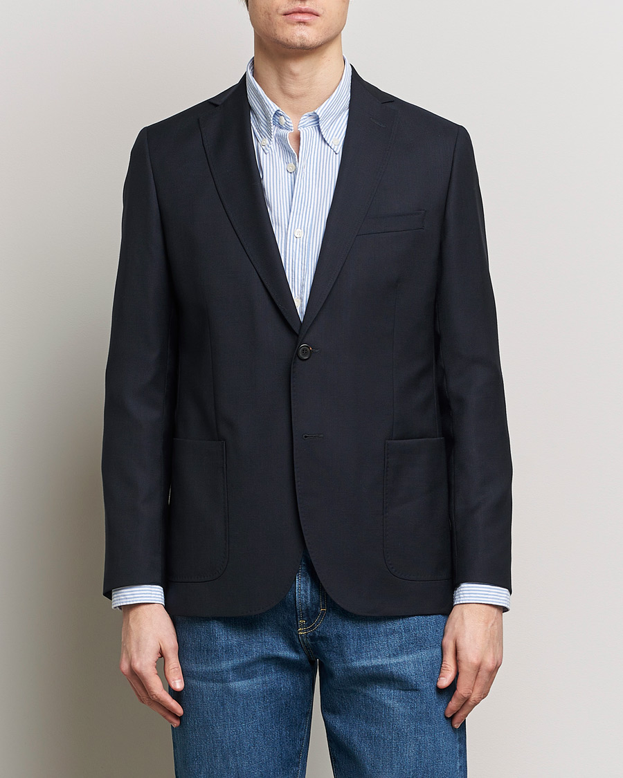 Mies | Pikkutakit | Morris | Archie Navy Light Wool Blazer Navy