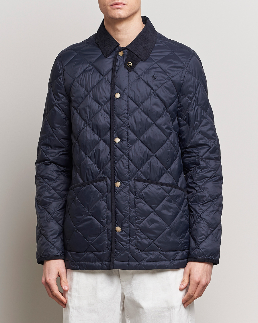 Mies | Klassiset takit | Morris | Winston Quilted Jacket Old Blue