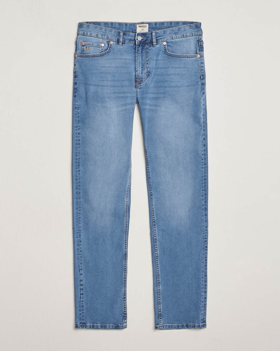 Mies | Farkut | Morris | James Satin Jeans Light Blue