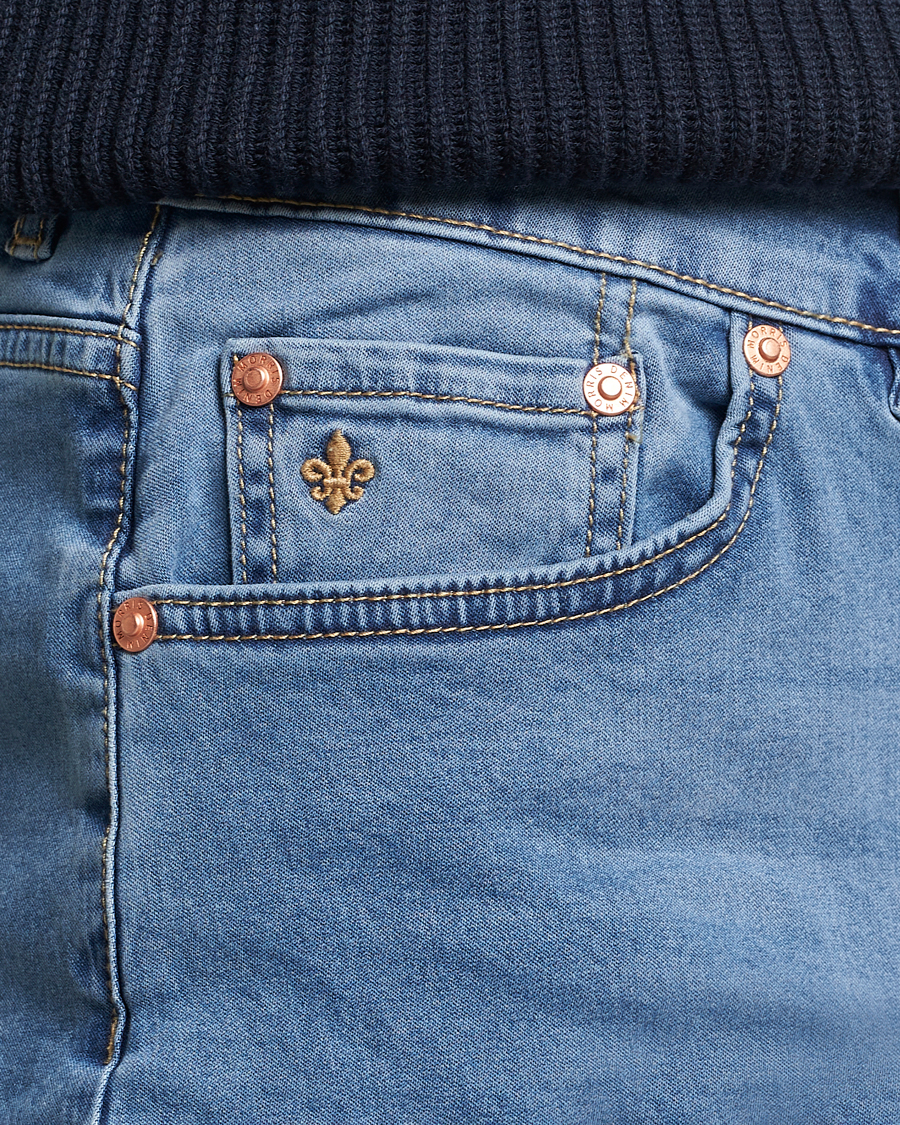 Mies | Farkut | Morris | James Satin Jeans Light Blue