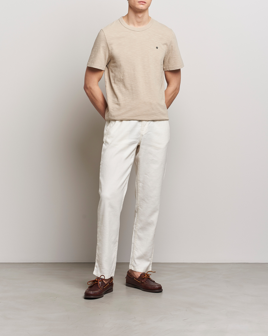 Mies | T-paidat | Morris | Watson Slub Crew Neck T-Shirt Khaki