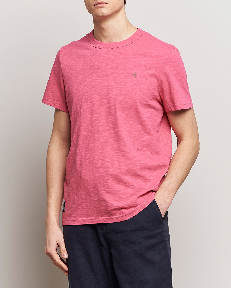 Mies | Morris | Morris | Watson Slub Crew Neck T-Shirt Pink