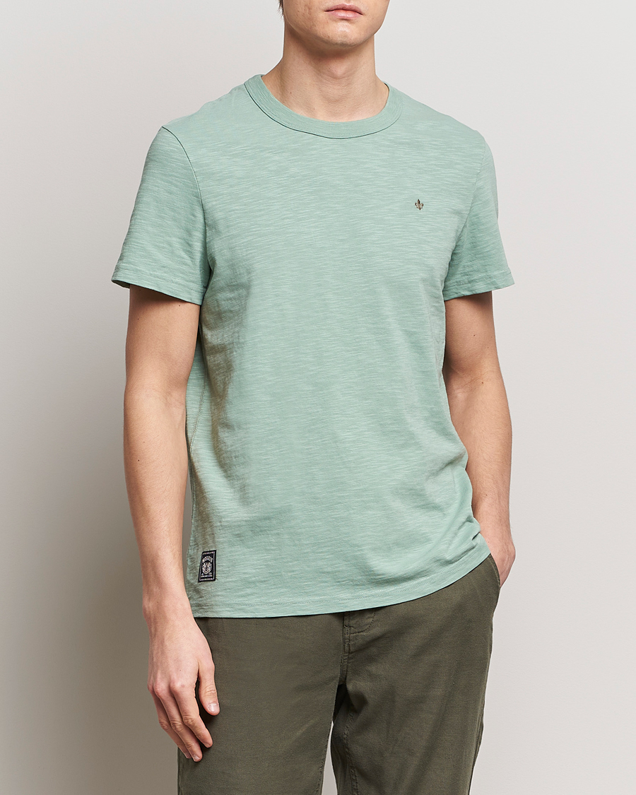 Mies |  | Morris | Watson Slub Crew Neck T-Shirt Light Green