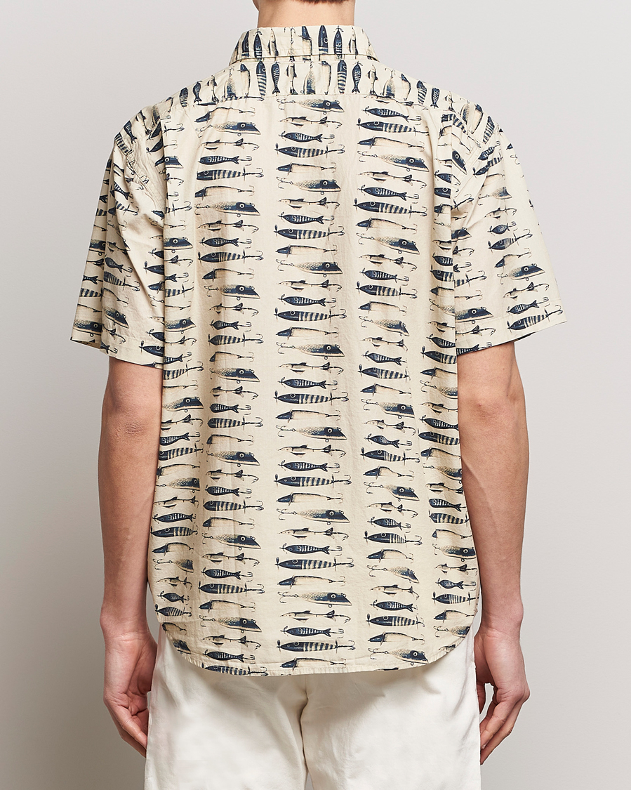 Mies | Kauluspaidat | Filson | Washed Short Sleeve Feather Cloth Shirt Natural