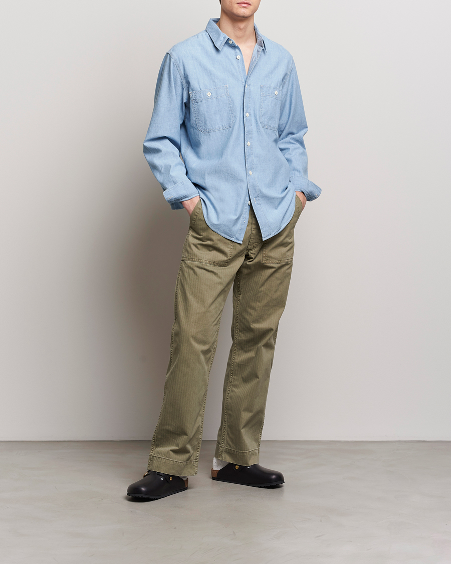 Mies | Kauluspaidat | Filson | Chambray CPO Shirt Light Indigo