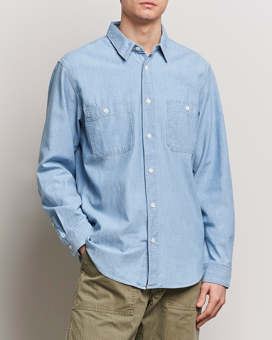 Mies | Kauluspaidat | Filson | Chambray CPO Shirt Light Indigo