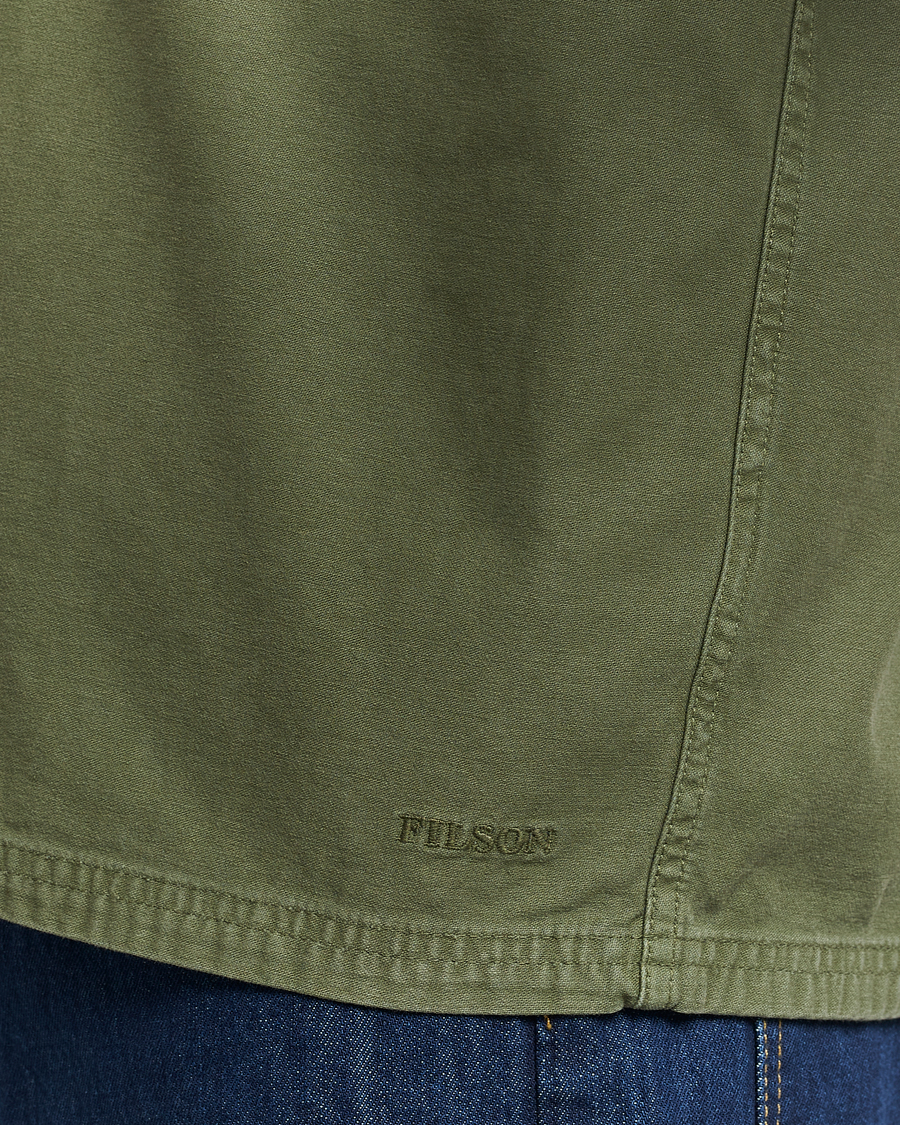 Mies | Takit | Filson | Reverse Sateen Jac-Shirt Washed Green