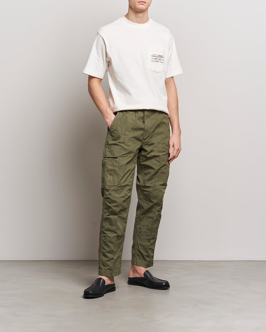 Mies | T-paidat | Filson | Embroidered Pocket T-Shirt Off White