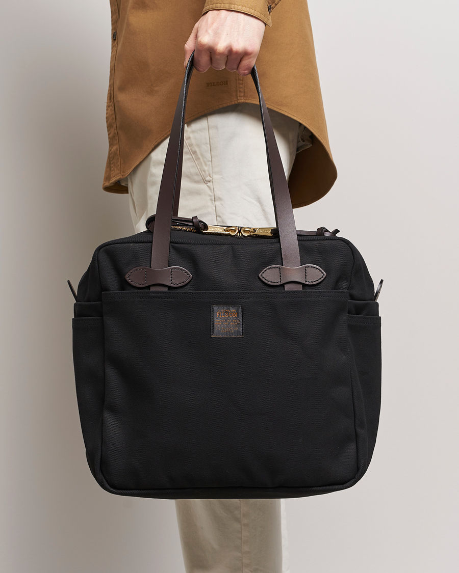 Herre |  | Filson | Tote Bag With Zipper Black