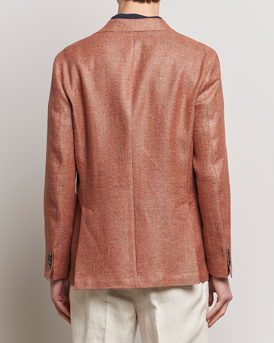 Mies | Pikkutakit | Oscar Jacobson | Ferry Hopsack Hemp/Wool Blazer Orange