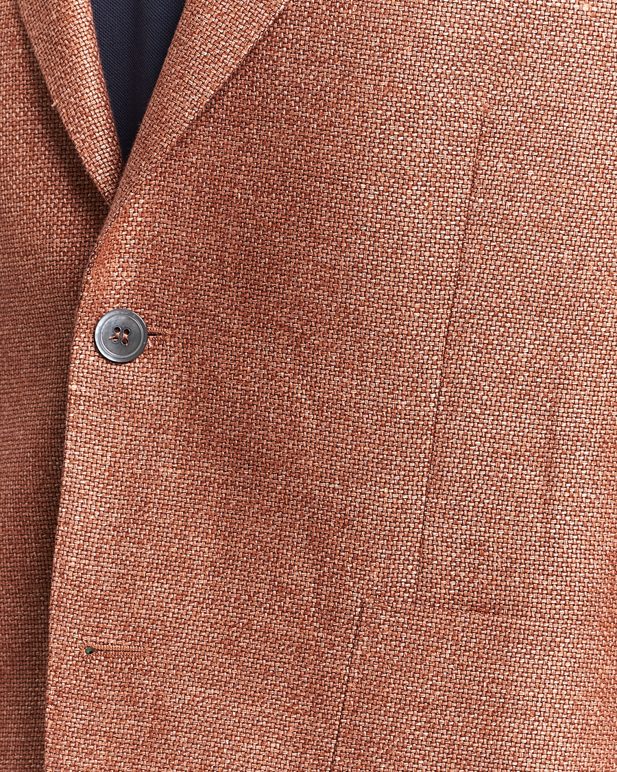 Mies | Pikkutakit | Oscar Jacobson | Ferry Hopsack Hemp/Wool Blazer Orange