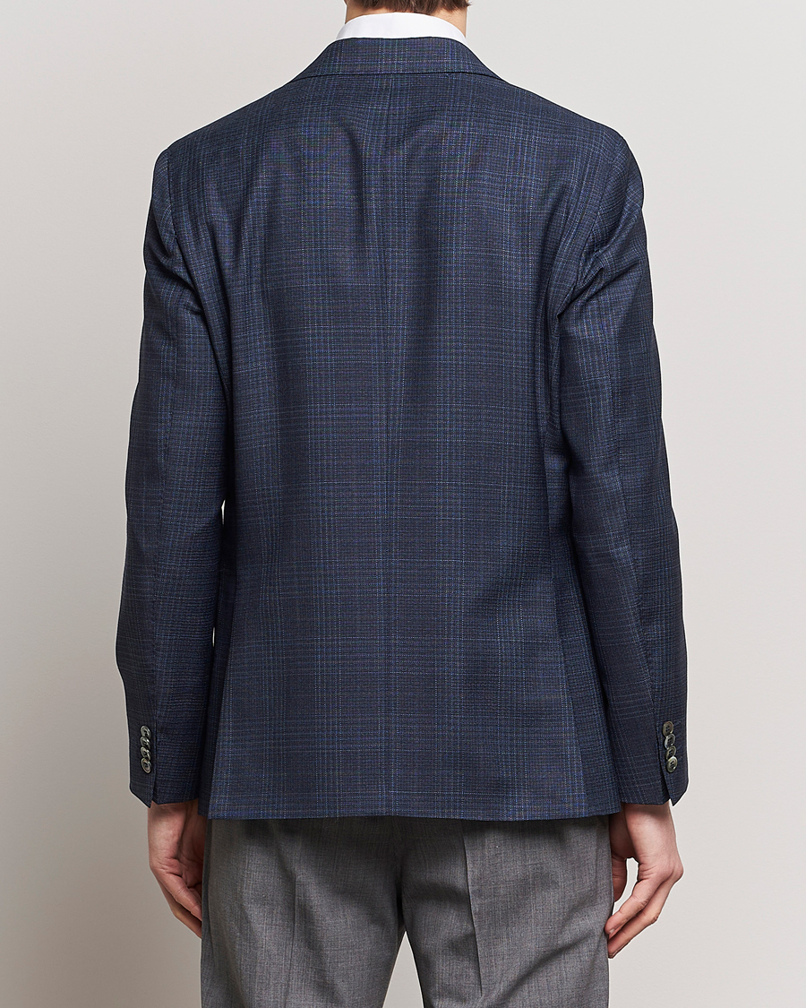 Mies | Pikkutakit | Oscar Jacobson | Fogerty Mini Check Wool Blazer Navy