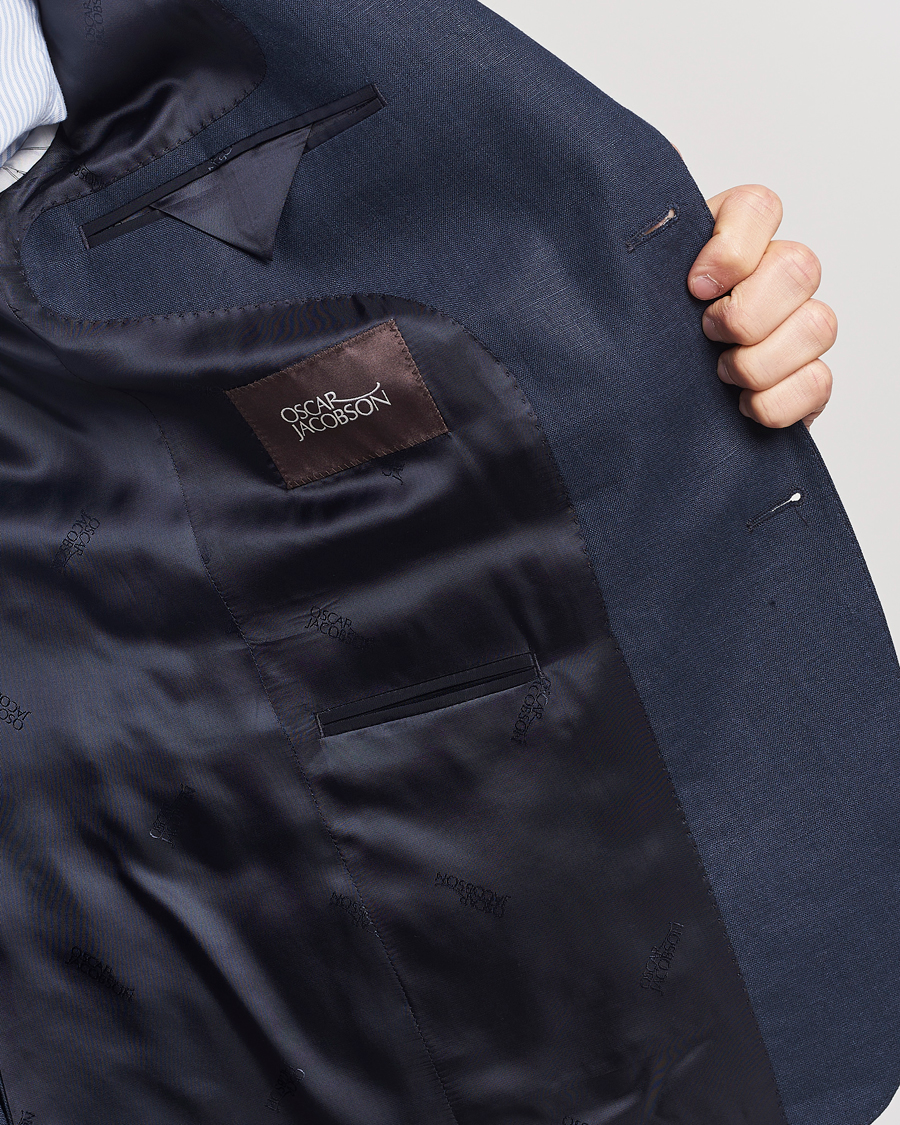 Mies | Pikkutakit | Oscar Jacobson | Fogerty Linen Blazer Navy