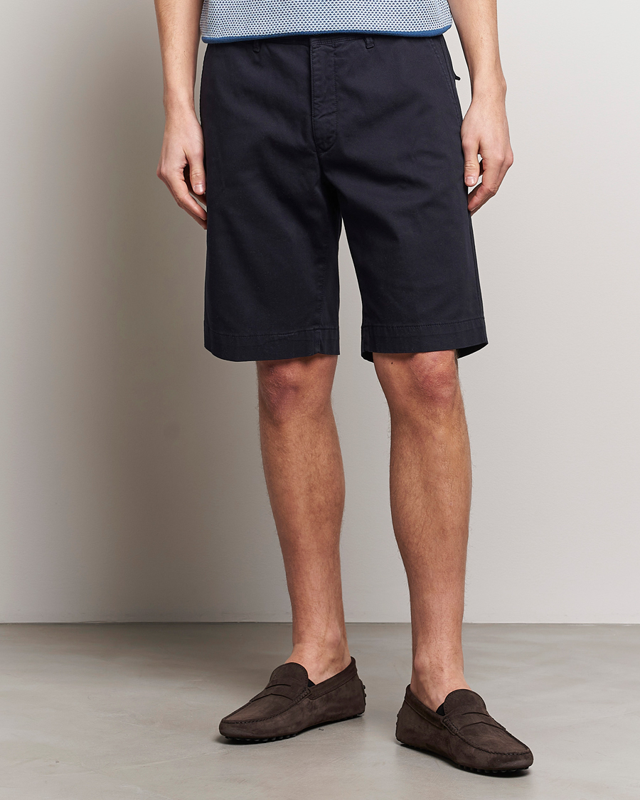 Mies | Chino-shortsit | Oscar Jacobson | Teodor Cotton Shorts Navy