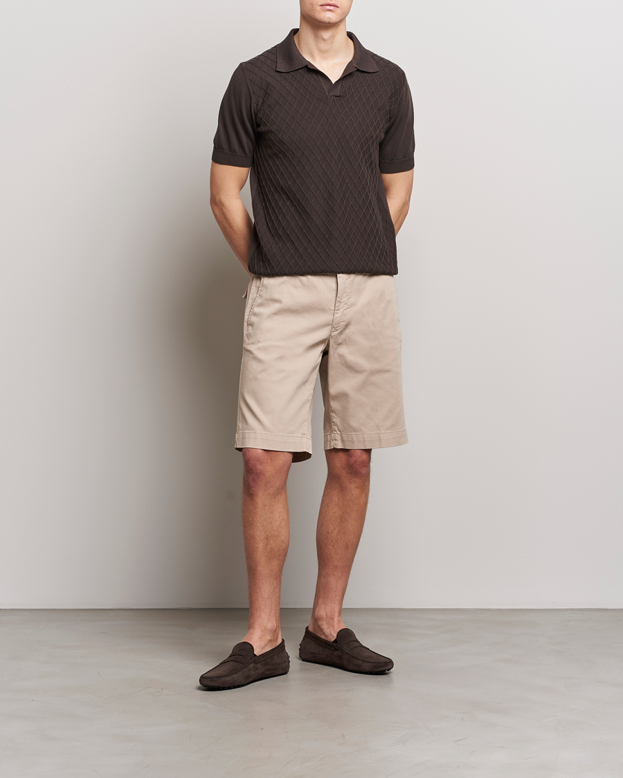 Mies | Shortsit | Oscar Jacobson | Teodor Cotton Shorts Beige