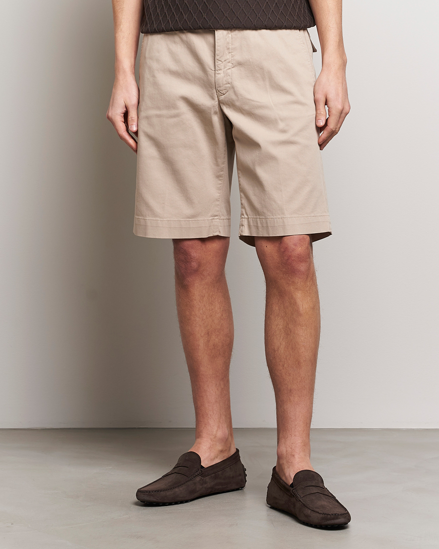 Mies | Shortsit | Oscar Jacobson | Teodor Cotton Shorts Beige