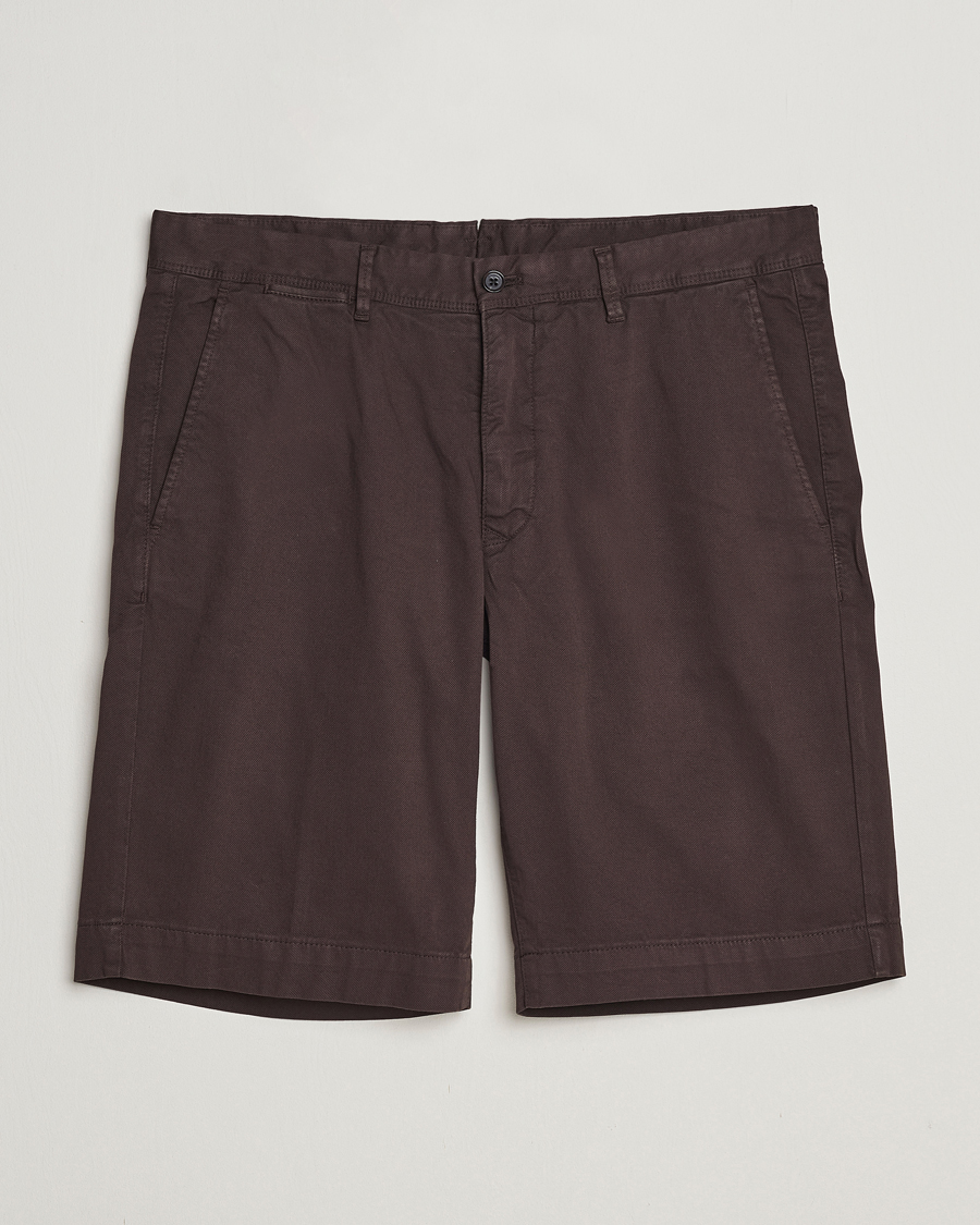 Mies | Shortsit | Oscar Jacobson | Teodor Cotton Shorts Brown