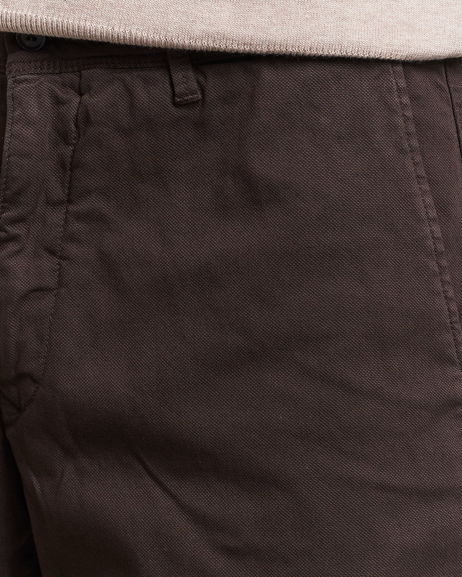 Mies | Shortsit | Oscar Jacobson | Teodor Cotton Shorts Brown