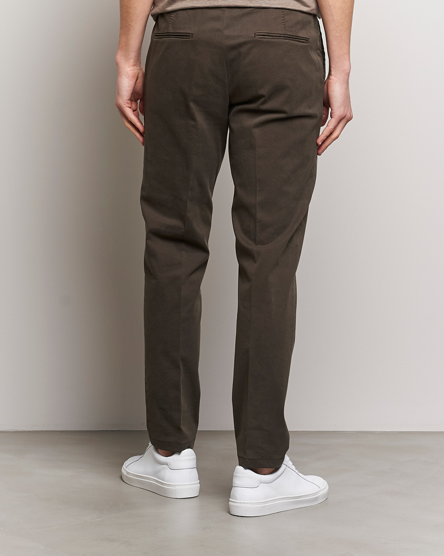 Mies | Housut | Oscar Jacobson | Denz Casual Cotton Trousers Olive