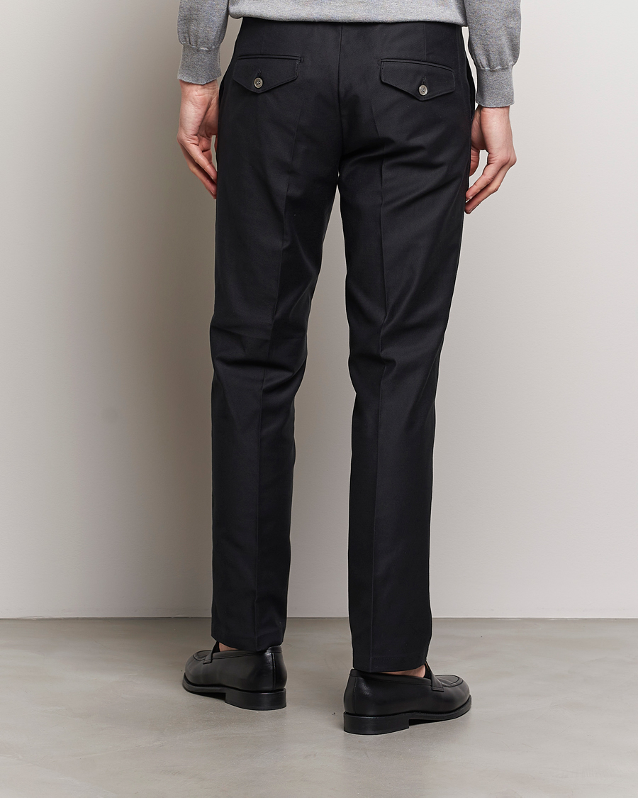 Mies | Housut | Oscar Jacobson | Decker Cotton Trousers Black