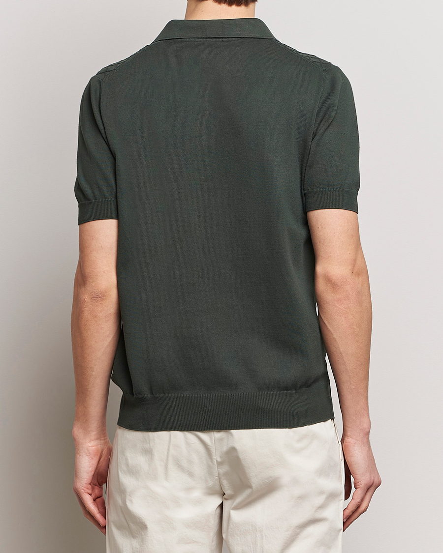 Mies | Pikeet | Oscar Jacobson | Mirza Structured Cotton Polo Olive
