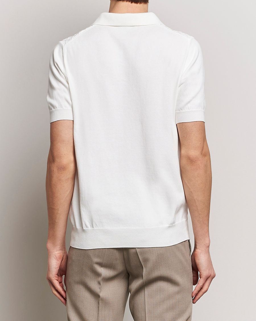 Mies | Pikeet | Oscar Jacobson | Mirza Structured Cotton Polo White