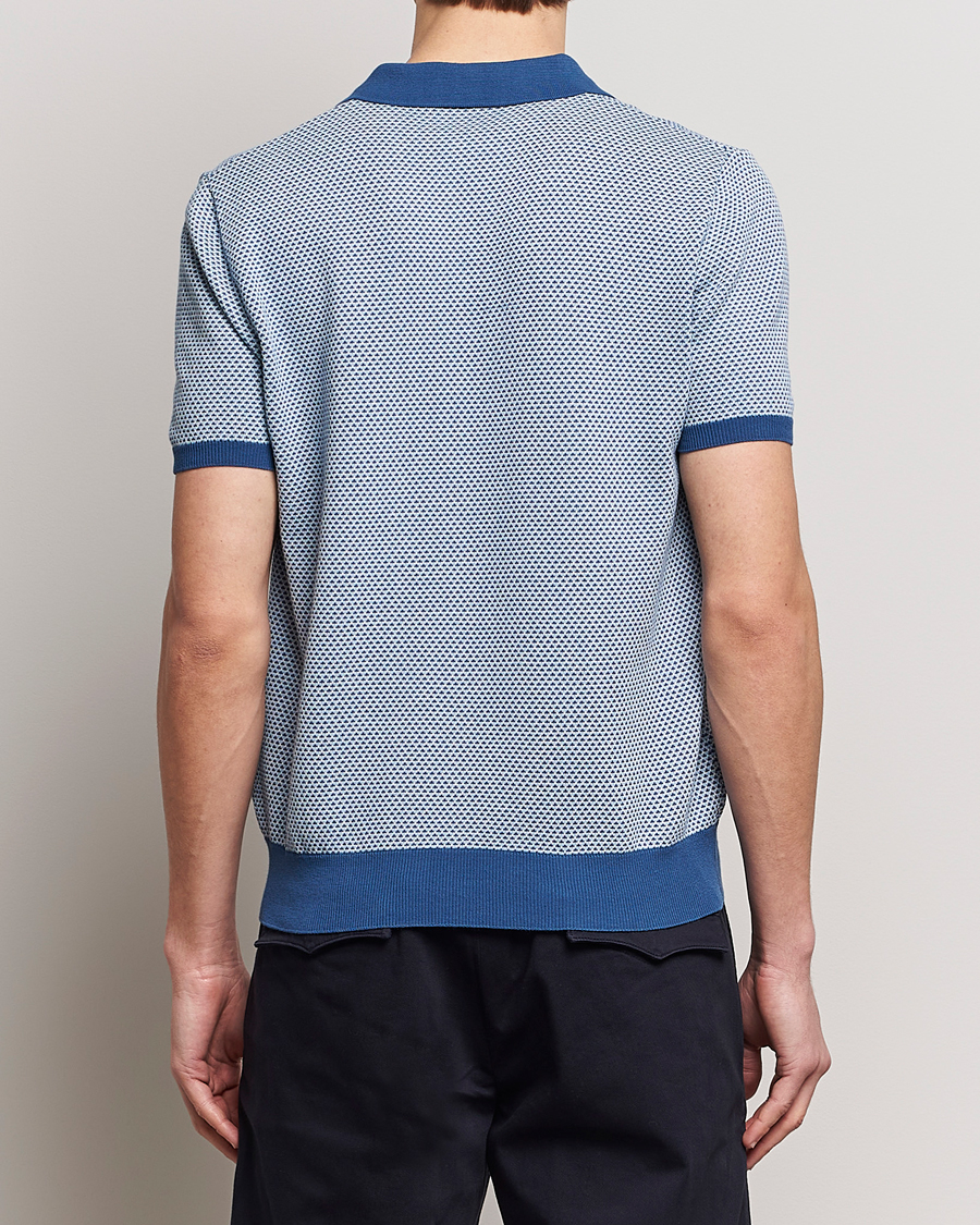 Mies | Pikeet | Oscar Jacobson | Dalius Structured Cotton Polo Blue