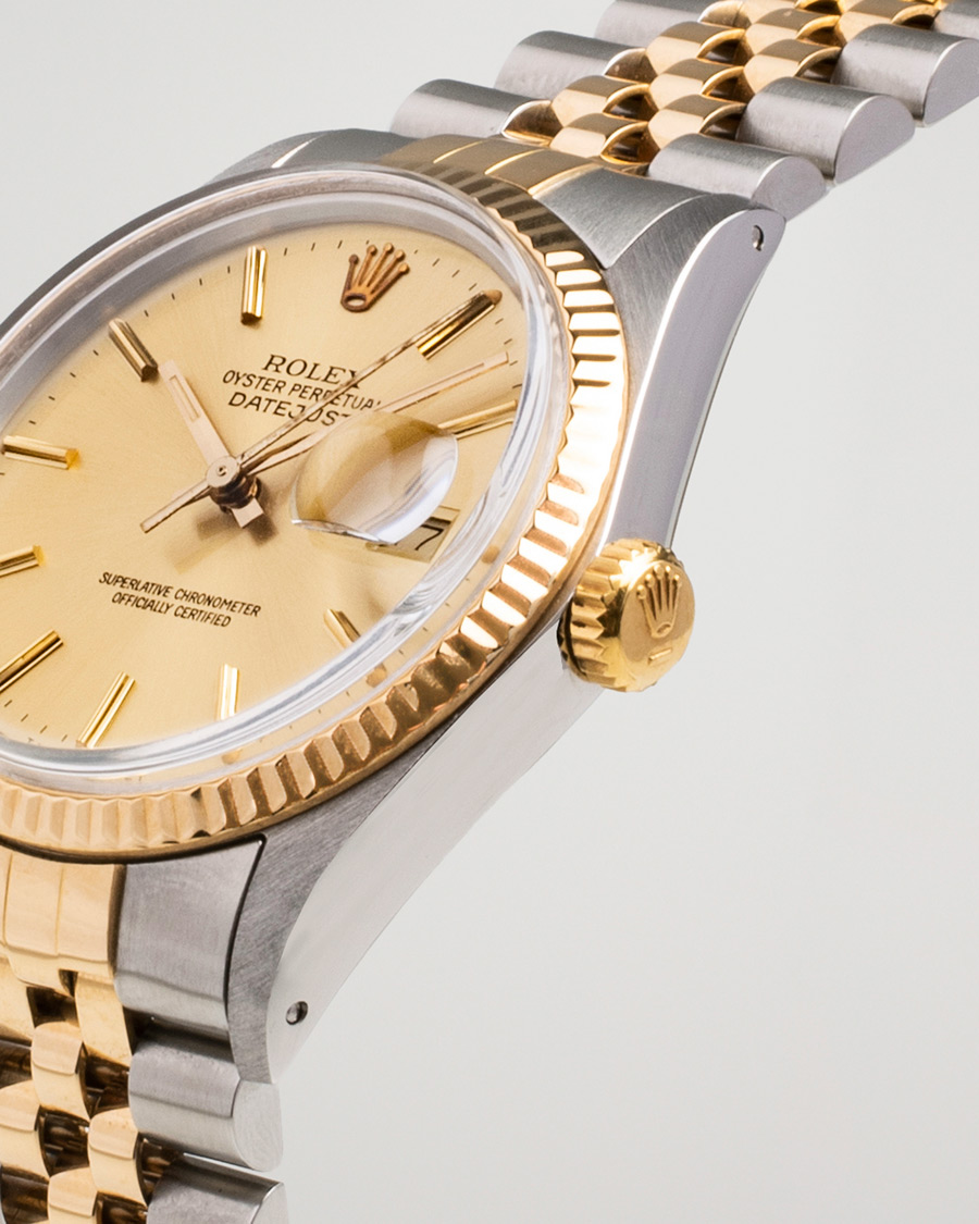 Mies | Rolex Pre-Owned Datejust 16013 Oystert Perpetual G/S Silver | Rolex Pre-Owned | Datejust 16013 Oystert Perpetual G/S Silver