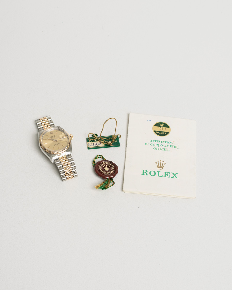 Mies | Pre-Owned & Vintage Watches | Rolex Pre-Owned | Datejust 16013 Oystert Perpetual G/S Silver