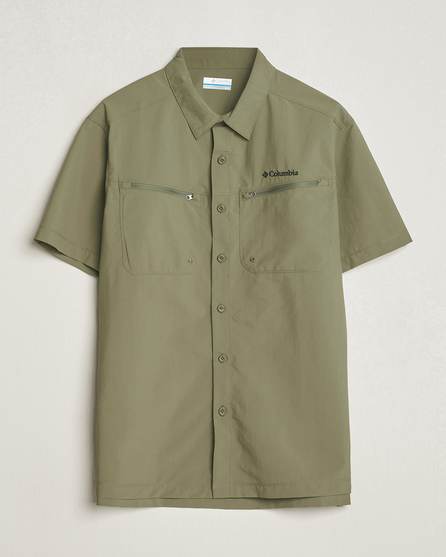 Mies | Kauluspaidat | Columbia | Mountaindale Short Sleeve Outdoor Shirt Stone Green