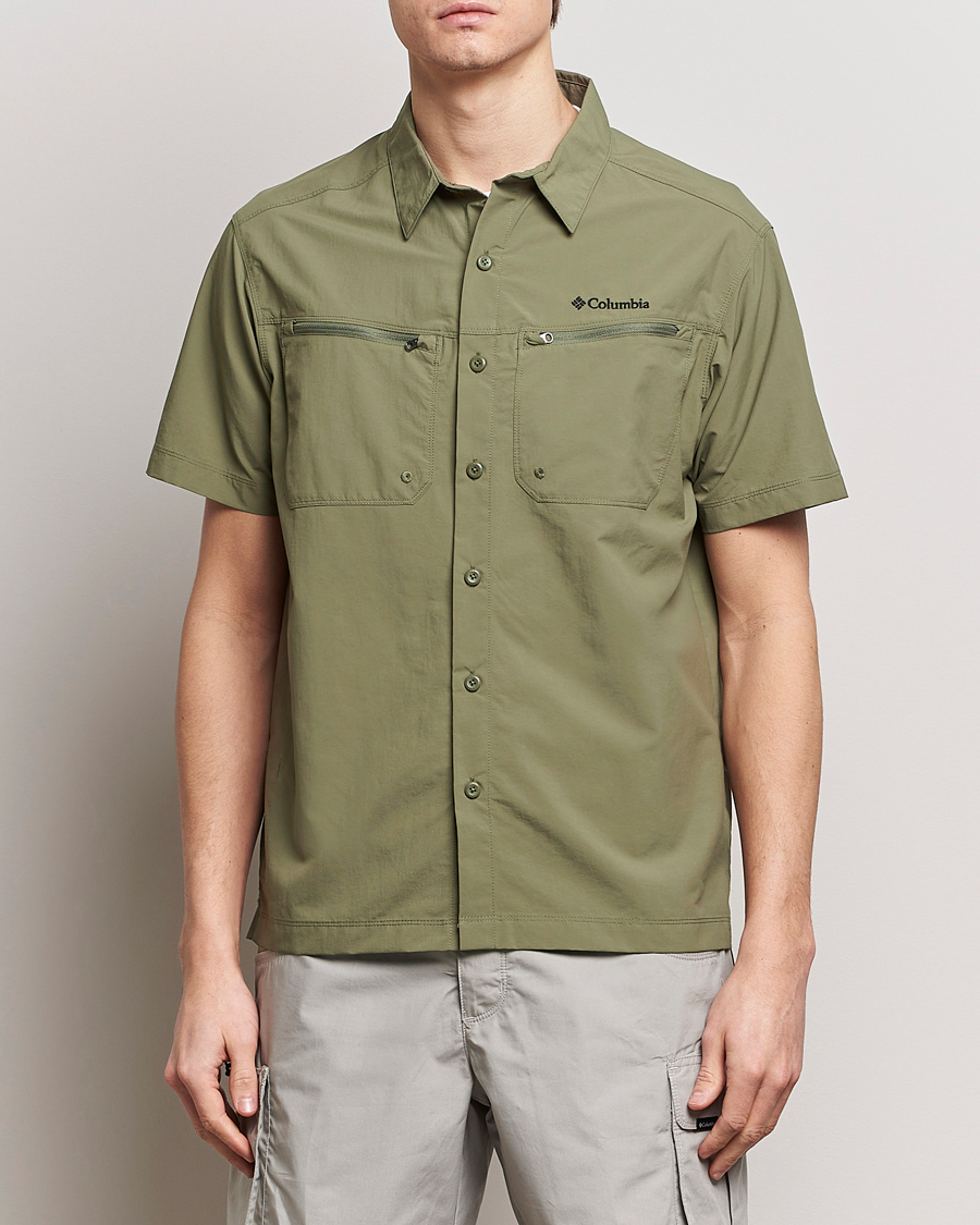 Mies | Kauluspaidat | Columbia | Mountaindale Short Sleeve Outdoor Shirt Stone Green