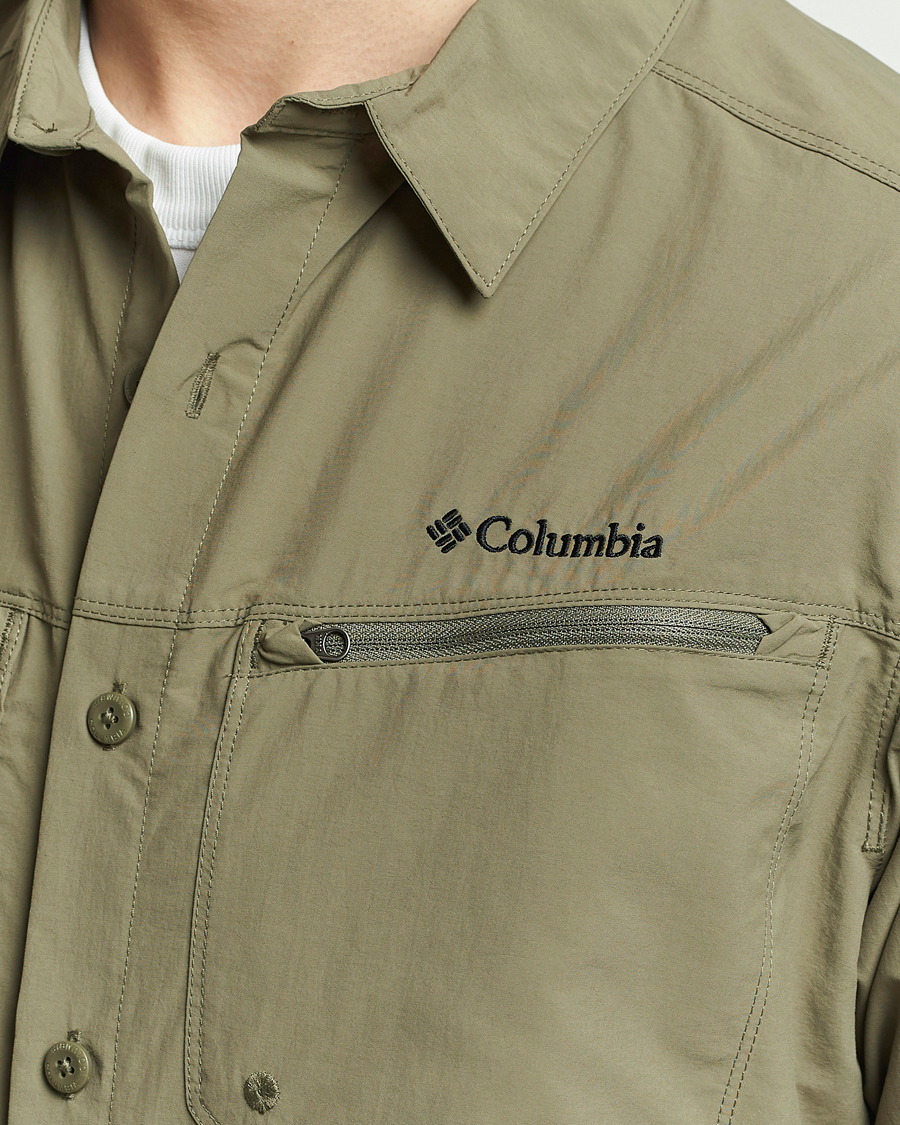 Mies | Kauluspaidat | Columbia | Mountaindale Short Sleeve Outdoor Shirt Stone Green