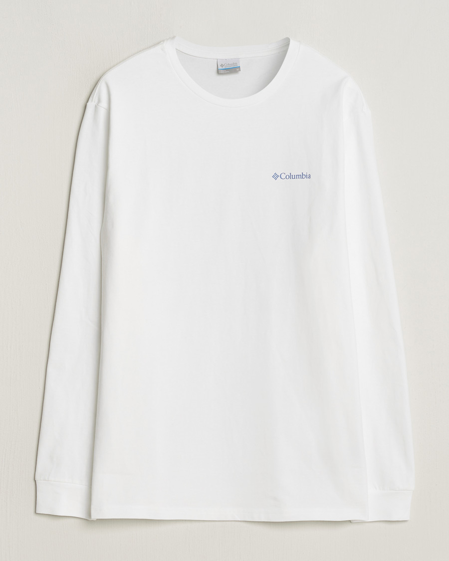 Mies | T-paidat | Columbia | Explorers Canyon Long Sleeve T-Shirt White