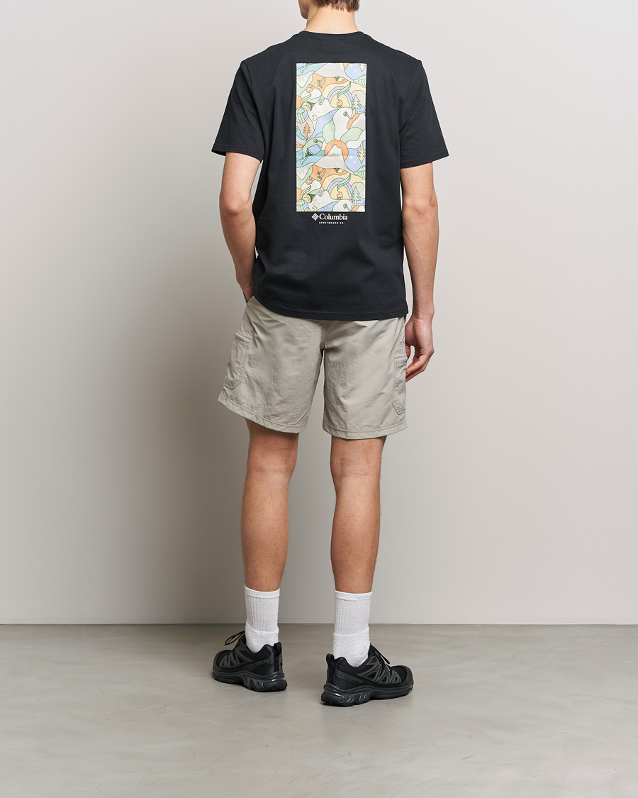 Mies | T-paidat | Columbia | Explorers Canyon Back Print T-Shirt Black