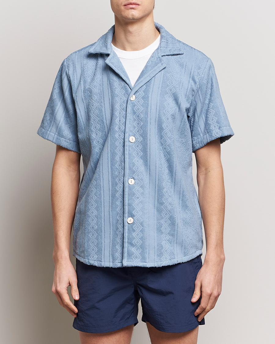 Mies | Kauluspaidat | OAS | Terry Cuba Short Sleeve Shirt Ancora