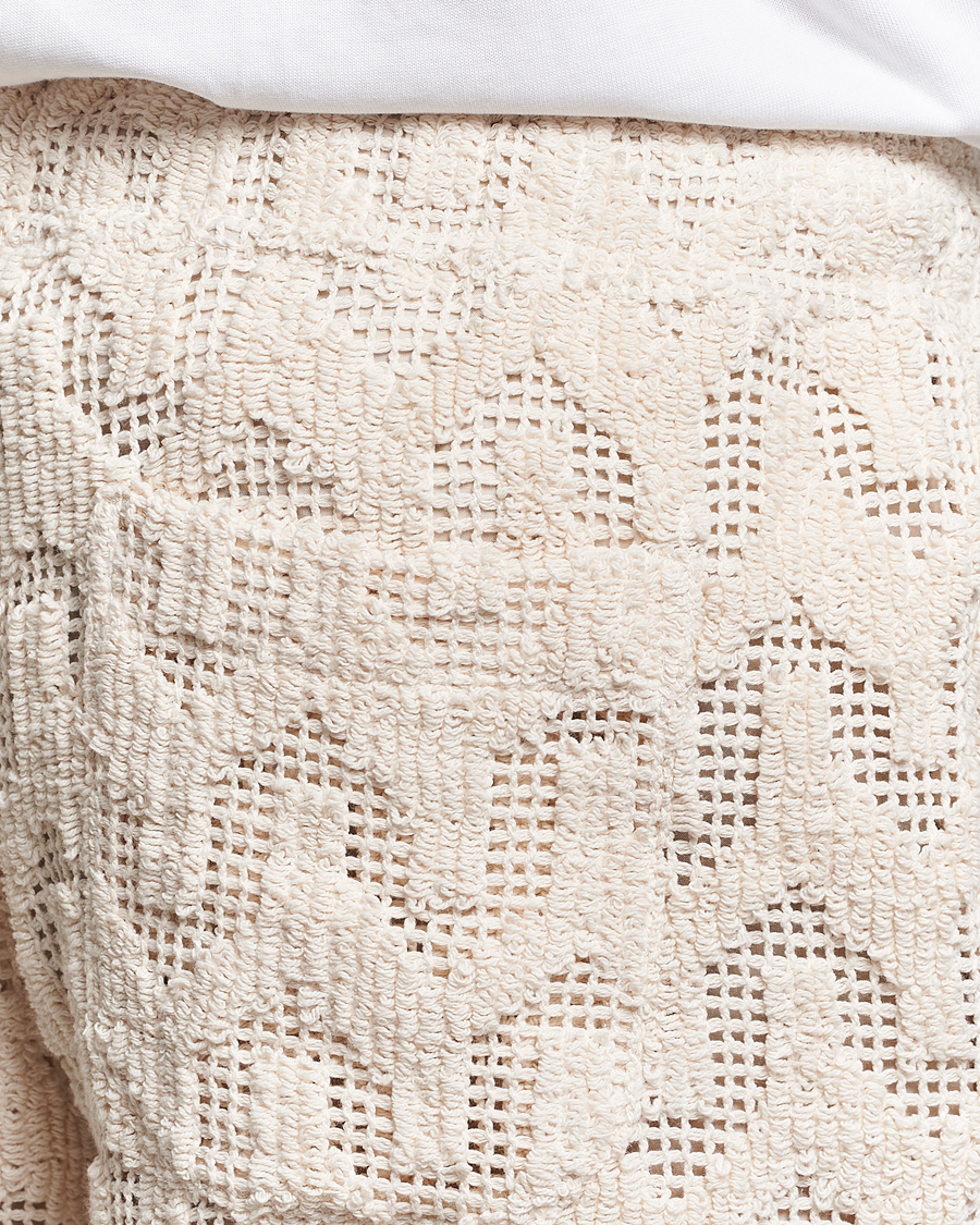 Mies | Shortsit | OAS | Atlas Cuba Crochet Shorts Off White