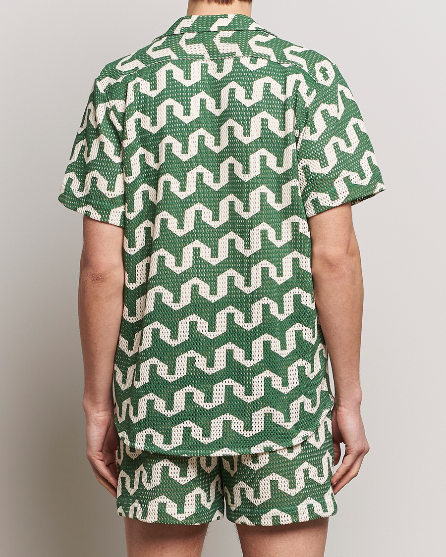 Mies | Kauluspaidat | OAS | Short Sleeve Cuba Net Shirt Atlas