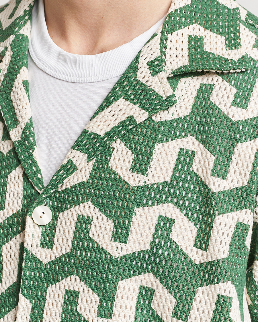 Mies | Kauluspaidat | OAS | Short Sleeve Cuba Net Shirt Atlas