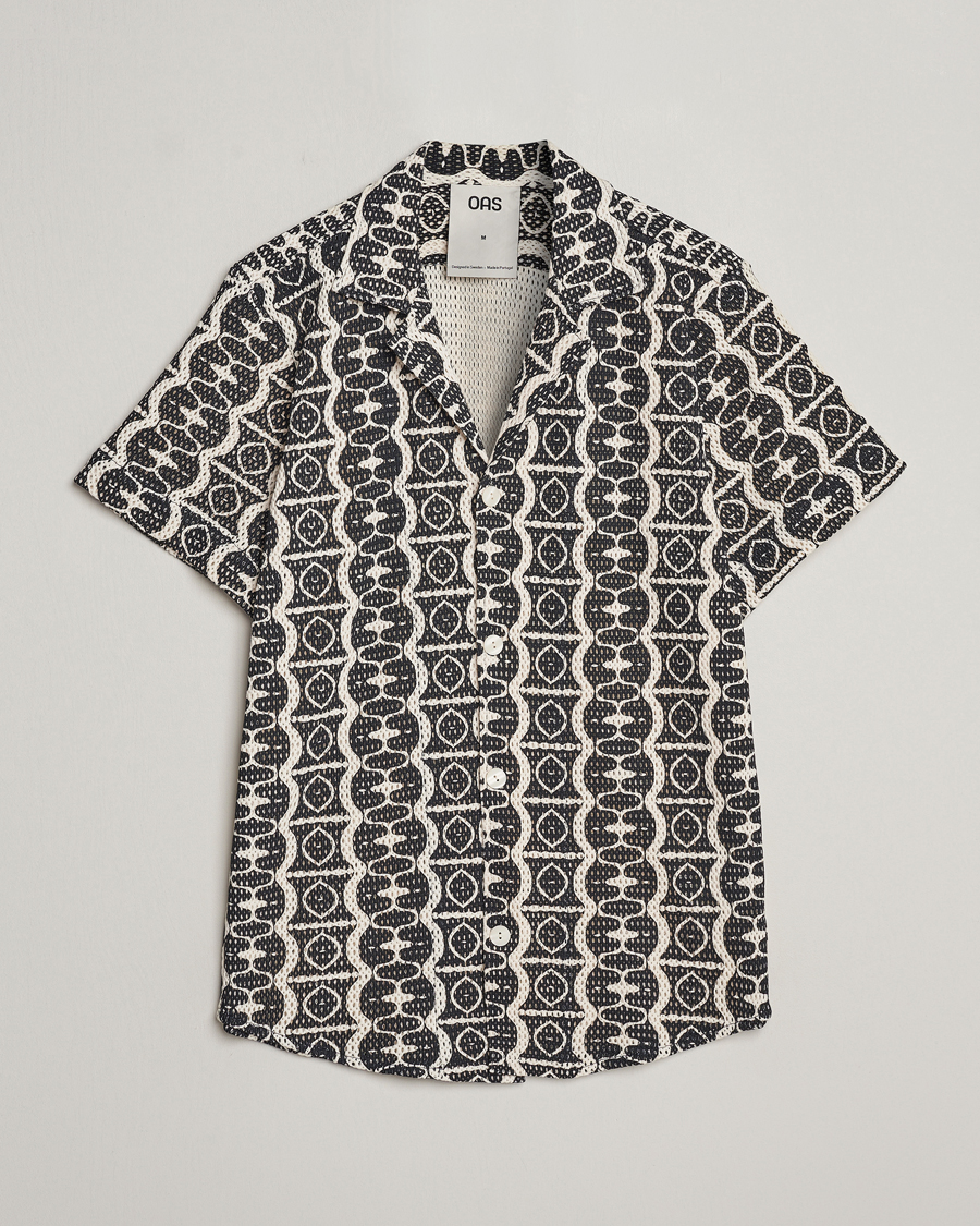 Mies | Kauluspaidat | OAS | Short Sleeve Cuba Net Shirt Hypnotise