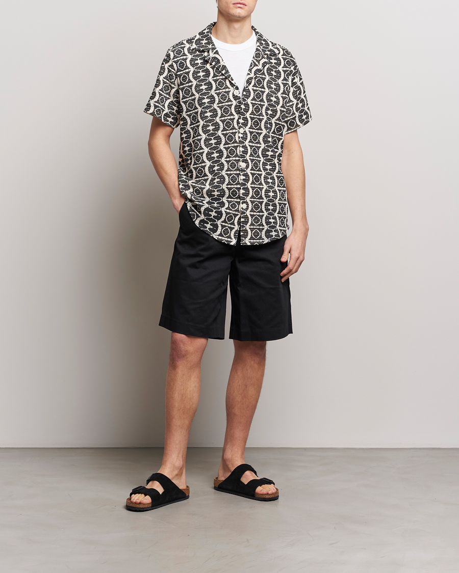 Mies | Kauluspaidat | OAS | Short Sleeve Cuba Net Shirt Hypnotise