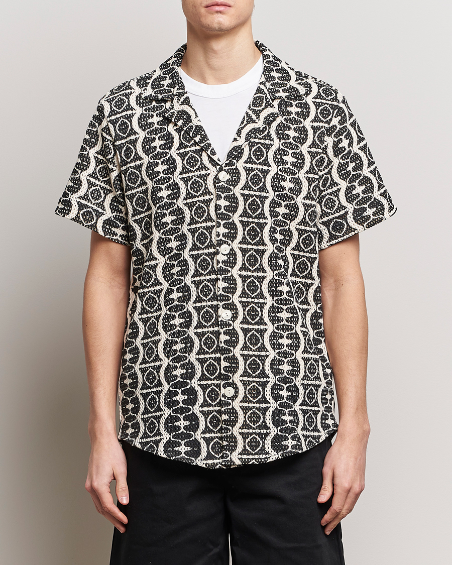 Mies | Kauluspaidat | OAS | Short Sleeve Cuba Net Shirt Hypnotise