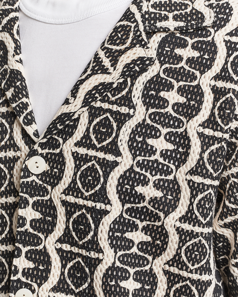 Mies | Kauluspaidat | OAS | Short Sleeve Cuba Net Shirt Hypnotise