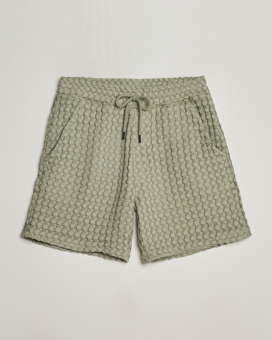Mies | Shortsit | OAS | Porto Waffle Shorts Dusty Green